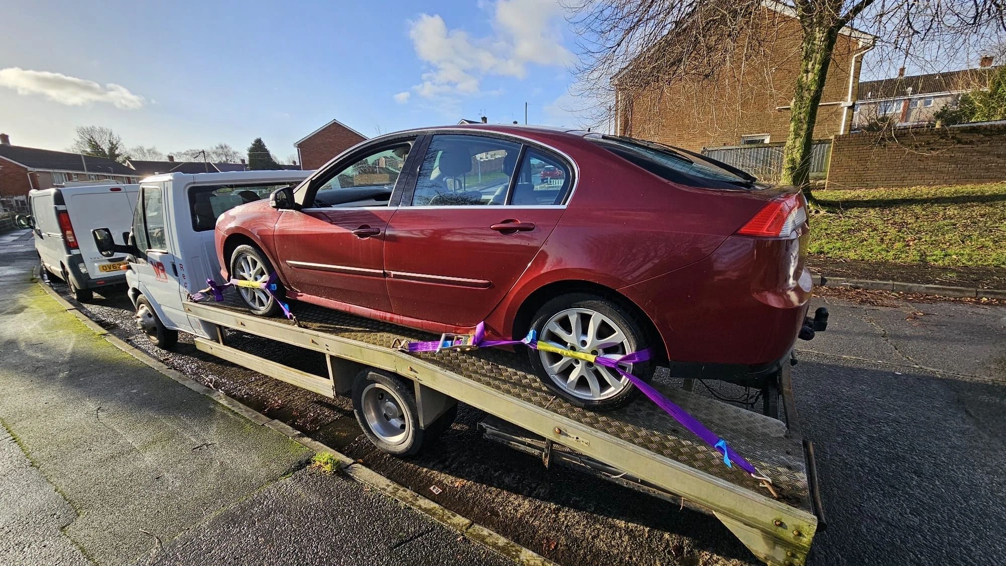 Scrap car collected by Scrap King Swansea